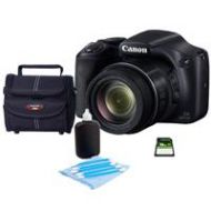 Adorama Canon PowerShot SX530 HS Digital Camera and Free Accessories, Black 9779B001 A