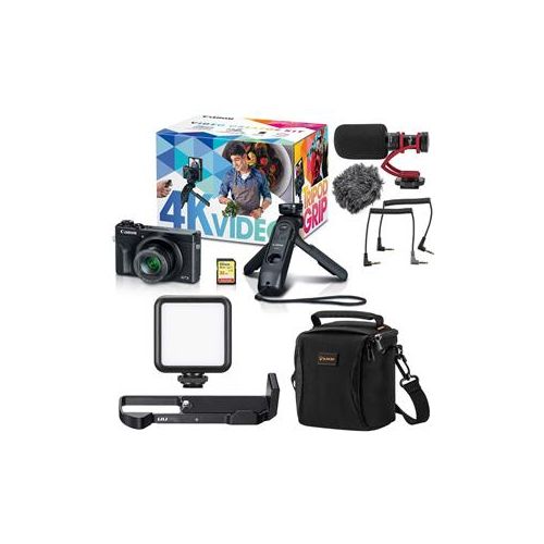  Adorama Canon PowerShot G7 X Mark III Video Creator Kit - With Mic And Accessory Bundle 3637C026 Y