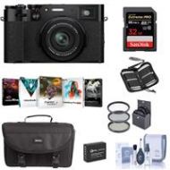 Adorama Fujifilm X100V Digital Camera, Black - With Free PC Accessory Bundle 16643000 A