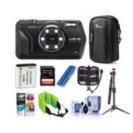 Adorama Ricoh WG-6 Digital Camera, Black With Premium Accessory Bundle 03843 B