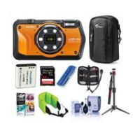 Adorama Ricoh WG-6 Digital Camera, Orange With Premium Accessory Bundle 03853 B