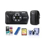 Adorama Ricoh WG-6 Digital Camera, Black - With Free PC Accessory Bundle 03843 A