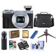 Adorama Canon PowerShot G7 X Mark III Point and Shoot Camera Silver With Premium ACC KIT 3638C001 B