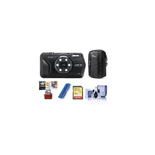  Adorama Ricoh WG-6 Digital Camera, Black - With Free Mac Accessory Bundle 03843 AM