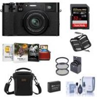 Adorama Fujifilm X100V Digital Camera, Black - With Free Mac Accessory Bundle 16643000 AM