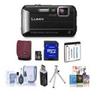 Adorama Panasonic Lumix DMC-TS30 Digital Camera with Premium Kit, Black DMC-TS30K B