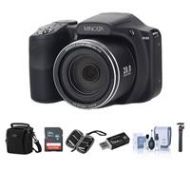 Adorama Minolta M35Z 20MP 1080p HD Bridge Camera with 35x Optical Zoom Black W/ACC KIT MN35Z-BK A