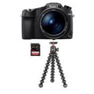 Adorama Sony Cyber-shot DSC-RX10 IV Camera Black With Joby GorillaPod 3K /64GB SDXC Card DSC-RX10M4 T