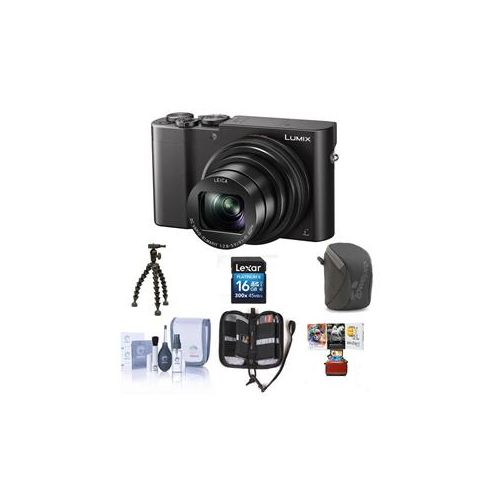  Adorama Panasonic Lumix DMC-ZS100 Digital Camera with Free MAC Accessory Bundle, Black DMC-ZS100K M