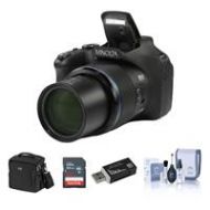 Adorama Minolta MN67Z 20MP FHD Wi-Fi Camera with 67x Optical Zoom Black W/Free Acc Kit MN67Z-BK A