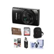Adorama Canon PowerShot ELPH 190 Digital Camera and Premium Kit, Black 1084C001 B
