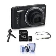 Adorama Minolta 20 Mega Pixels HD Camera w/12x Optical Zoom BLACK With Accessory Bundle IN12Z-BK A