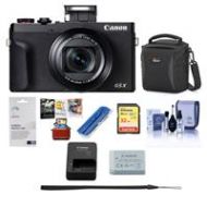 Adorama Canon PowerShot G5 X Mark II 20.1MP Point and Shoot Camera Black W/Free ACC KIT 3070C001 AM