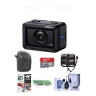 Adorama Sony RX0 Ultra-Compact Waterproof and Shckproof Digital Camera W/Free Acc Bundle DSC-RX0 A