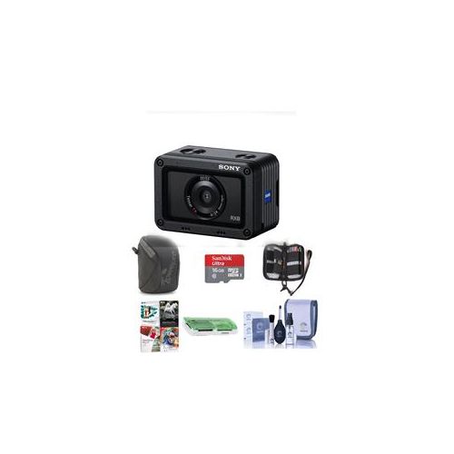  Adorama Sony RX0 Ultra-Compact Waterproof and Shckproof Digital Camera W/Free Acc Bundle DSC-RX0 A