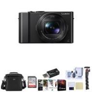 Adorama Panasonic Lumix DMC-LX10 Digital Camera with Premium Kit, Black DMC-LX10K C