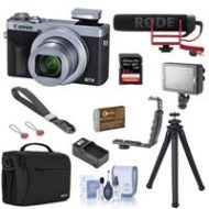 Adorama Canon PowerShot G7 X Mark III 20.1MP Point and Shoot Camera Silver With ACC KIT 3638C001 D