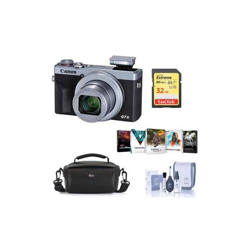  Adorama Canon PowerShot G7 X Mark III 20.1MP Point Shoot Camera Silver With Free ACC KIT 3638C001 A