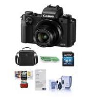 Adorama Canon PowerShot G5 X Digital Camera with Free Mac Accessories Kit, Black 0510C001 AM