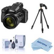 Adorama Nikon COOLPIX P950 Digital Camera W/Slik Sprint Pro III BH Travel Tripod Kit 26532 T