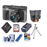Adorama Panasonic Lumix DC-ZS70 Digital Camera, Silver With Premium Accessory Bundle DC-ZS70S B