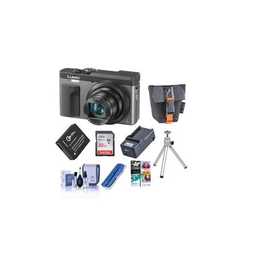  Adorama Panasonic Lumix DC-ZS70 Digital Camera, Silver With Premium Accessory Bundle DC-ZS70S B