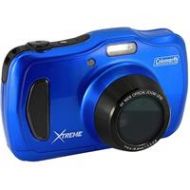 Adorama Coleman Xtreme4 C30WPZ 20MP 1080p Underwater Digital & Video Camera, Blue C30WPZ-BL