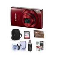 Adorama Canon PowerShot ELPH 190 Digital Camera and Premium Kit, Red 1087C001 B