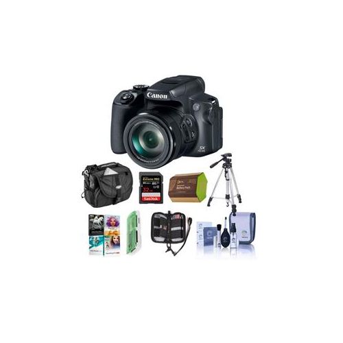  Adorama Canon PowerShot SX70 HS 20.3MP Digital Camera With Premium Accessory Bundle 3071C001 B