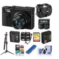 Adorama Panasonic Lumix DC-ZS80 Camera, Black, With Spare Batt, Charger, PC Software DC-ZS80K B