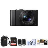 Adorama Panasonic Lumix DMC-LX10 Digital Camera with Free Accessories, Black DMC-LX10K AM