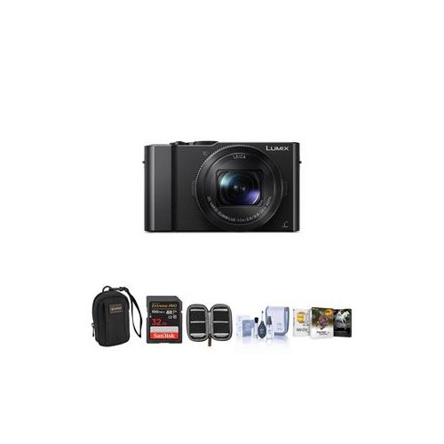  Adorama Panasonic Lumix DMC-LX10 Digital Camera with Free Accessories, Black DMC-LX10K AM