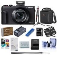 Adorama Canon PowerShot G5 X Mark II 20.1MP Point and Shoot Camera Black W/Prem ACC KIT 3070C001 B