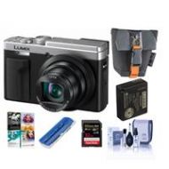 Adorama Panasonic Lumix DC-ZS80 Camera, Silver, With Bag, 32GB Card, PC Software, More DC-ZS80S A