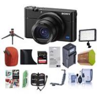Adorama Sony Cyber-shot DSC-RX100 VA Digital Camera With Premium Accessory Bundle DSC-RX100M5A KB