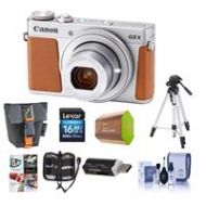 Adorama Canon PowerShot G9 X Mark II Camera Silver - With Premium Accessory Bundle 1718C001 B