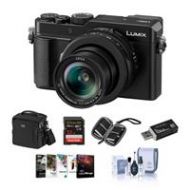 Adorama Panasonic Lumix DC-LX100 II Digital Camera, Black With Free PC Accessory Bundle DC-LX100M2 A