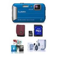 Adorama Panasonic Lumix DMC-TS30 Digital Camera with Free Accessories, Blue DMC-TS30A NK