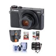Adorama Canon PowerShot G9 X Mark II 20.1MP Digital Camera, Black - With Free Acc Bundle 1717C001 A