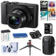Adorama Panasonic Lumix DMC-LX10 Digital Camera with Premium Kit, Black DMC-LX10K B