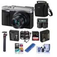 Adorama Panasonic Lumix DC-ZS80 Digital Camera, Silver, Kit With Accessories DC-ZS80S B