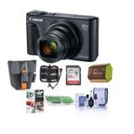 Adorama Canon PowerShot SX740 HS Digital Camera, Black With Premium Accessory Bundle 2955C001 B