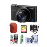 Adorama Sony Cyber-shot DSC-RX100 VI Digital Camera With Free PC Accessory Bundle DSCRX100M6/B A