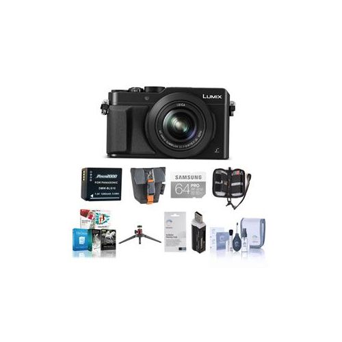  Adorama Panasonic Lumix DMC-LX100 Digital Camera with Premium Kit, Black DMC-LX100K B