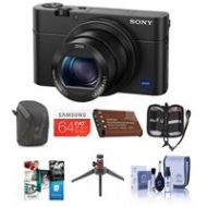 Adorama Sony Cyber-Shot DSC-RX100 IV Digital Camera and Premium Kit DSCRX100M4/B B