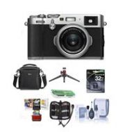 Adorama Fujifilm X100F 24.3MP Camera, fujinon 23mm f/2 Lens Silver W/Free Mac Acc Bundle 16534584 AM