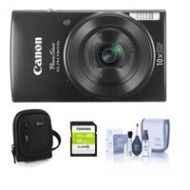Adorama Canon PowerShot ELPH 190 Digital Camera and Free Accessories, Black 1084C001 A