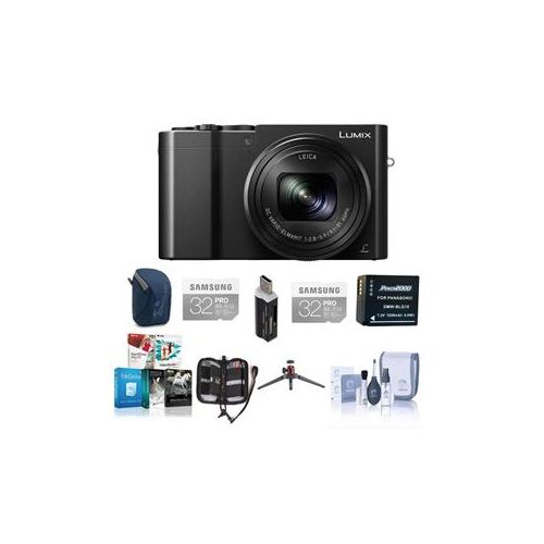  Adorama Panasonic Lumix DMC-ZS100 Digital Camera with Premium Kit, Black DMC-ZS100K B