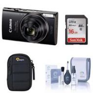Adorama Canon PowerShot ELPH HS 360 Digital Camera and Free Accessories, Black 1075C001 A