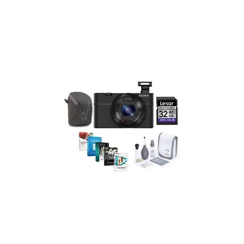  Adorama Sony Cyber-Shot DSC-RX100 Digital Camera and Free Accessories DSC-RX100/B A